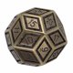 thumbnail image 3 of Dados de metal de 30 caras, dados de juego de aleación de zinc y metal con números para juegos, 3 of 12
