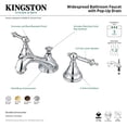 thumbnail image 4 of Kingston Brass KS5561TL Robinet de lavabo large avec poignée Chromé, 4 of 4