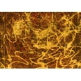 thumbnail image 1 of Ahgly Company Machine Washable Indoor Rectangle Abstract Yellow Modern Area Rugs, 7' x 9', 1 of 4
