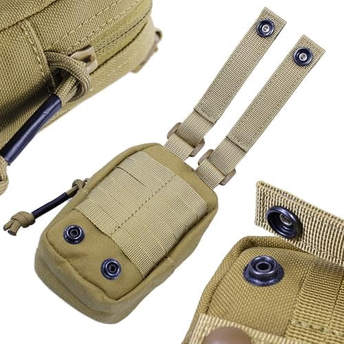 Disposable Glove Pouch Easy Access, Latex Gloves Pouch MOLLE Mounted for First Responders Duty Belt Backpack