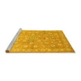 thumbnail image 2 of Ahgly Company Machine Washable Indoor Rectangle Abstract Yellow Contemporary Area Rugs, 5' x 8', 2 of 4