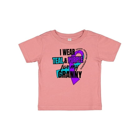 

Inktastic Suicide Prevention I Wear Teal and Purple for My Granny Gift Baby Boy or Baby Girl T-Shirt