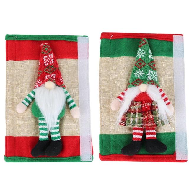 Christmas Refrigerator Door Handle Protector Christmas Home Decoration Kitchen Appliance Decoration Set