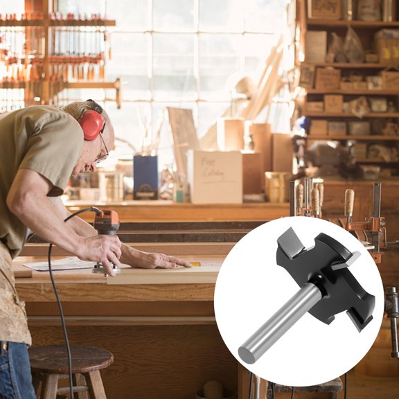 Carbide Spoilboard Surfacing Router Bit Multi Blade Slab Flattening Router Bit Anti Kickback Grooving Drill Cutter for Wood