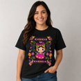thumbnail image 2 of Women’s Folk Art Floral Doll Graphic T-Shirt, Unisex Classic Fit, 2 of 9