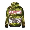 thumbnail image 5 of Mens Oversized Pockets Hoodies Camo Pattern Print Sweatshirt Casual Loose Long Sleeve Pullover Top with Hood (Multicolor 2XL), 5 of 5