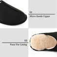 thumbnail image 3 of LORDFON Mens House Slip-On Slippers Warm Winter Indoor Slippers for Men with Soft Memory Foam, 3 of 7