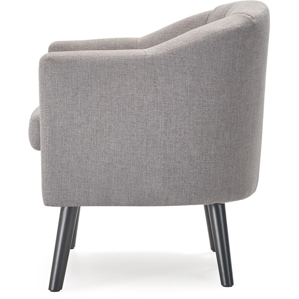 Adore Decor Ivey Modern Tufted Fabric Accent Chair in Gray
