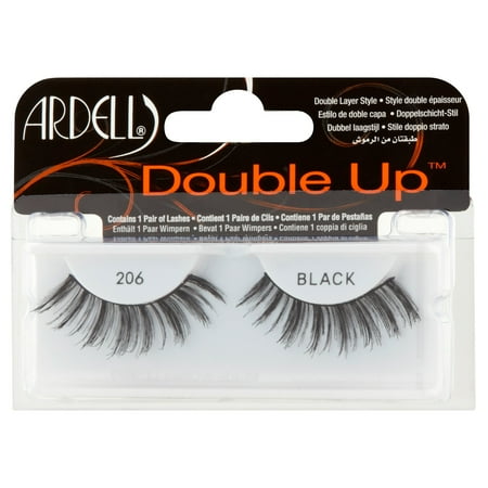 Ardell Double Up 206 Black False Eyelashes, 1 pair