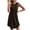 Coffee, variant on Buigttklop Dress for Women 2024 Women'S Casual Summer Sleeveless Off The Shoulder Solid Round Neck Dress