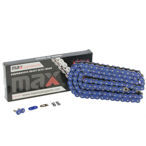 Max Motosports 530 O Ring Motorcycle Chain with 150 Links 530x150 for Extended Swingarm - Blue