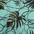 thumbnail image 1 of oneOone Velvet Turquoise Blue Fabric Abstract Tropical Leaf Craft Projects Decor Fabric Printed By The Yard 58 Inch Wide, 1 of 4