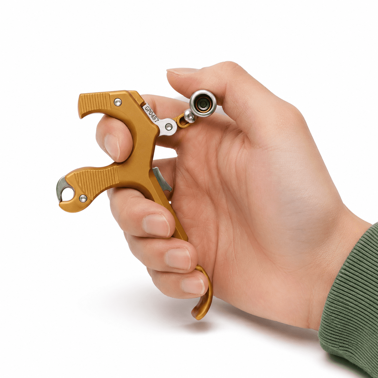 Brass 3-4 Finger Thumb Trigger Archery Release Aid for Compound Bow