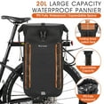 thumbnail image 3 of Expandable Bike Rear Seats Bag Riding Storage Bag Large Capacity Rack Seats Trunk Bags Travel Luggage Handbag Cycling Bag, 3 of 6