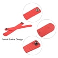 thumbnail image 4 of Leather Cable Tie PU Leather Cord Organizer Cable USB Straps Red Earphone Cord Management, Pack of 20, 4 of 6