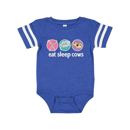 

Inktastic Eat Sleep Cows Gift Baby Girl Bodysuit