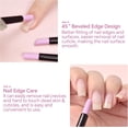 thumbnail image 3 of 10Pcs Pumice Stone Nail File Set, Sanding Buffer Tools with Cuticle Remover and Pusher Stick, Washable Manicure Pedicure Nail Care Kit, 3 of 8
