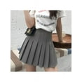 thumbnail image 2 of Women Girls Student College Style Basic Versatile Pleated Skirt, 2 of 4