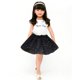 thumbnail image 2 of Niñas Niños 3 capas Tutu Dancewear Glitter Star Princesa  de ballet Colco Los niños niñas falda del tutú, 2 of 8