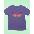 thumbnail image 3 of Buon Ferragosto! Cute Watermelon T-Shirt Toddler -Image by Shutterstock,  4 Toddler, 3 of 4