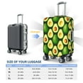 thumbnail image 3 of Cauagu Avocado Print Travel Luggage Cover,Travel Dust-proof Suitcase Cover Softside Suitcase Protector for 18-32inch,Not Included Suitcase, 3 of 8