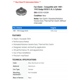 thumbnail image 2 of Fan Clutch - Compatible with 1989 - 1993 Dodge W250 5.9L 6-Cylinder 1990 1991 1992, 2 of 2