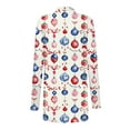 thumbnail image 3 of Mifsaly Lightweight Christmas Cardigan Women Xmas Funny Print Open Front Cardigan Long Sleeve Loose Flowy Outerwear Festival Party Tops 2025 Holiday Outfits, 3 of 6
