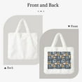 thumbnail image 2 of Yiaed Llama and Cactus Print Fluffy Shoulder Bag Plush Bags Women Ladies Tote Bag Fluffy White Furry Purse Handbag for Autumn and Winter, 2 of 7