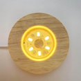 thumbnail image 4 of Wooden Lamp Pedestal Display Light Ceramic Christmas Base for Crystals Ball Stands Warm Light, 4 of 7