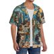 thumbnail image 2 of Fotbe Whimsical Cats Night Cafe Camisa Estampada de Manga Corta para Hombre, Casual de Verano, Estilo Playero, Sin Arrugas-3X-Large, 2 of 5