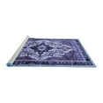 thumbnail image 2 of Ahgly Company Machine Washable Indoor Round Persian Blue Traditional Area Rugs, 4' Round, 2 of 4