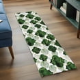 thumbnail image 4 of Dark Green Geometric Moroccan Kitchen Runner Rug 2x6 Washable Runners for Hallway Non Slip Abstract Art Ombre Modern Large Area Rug Indoor Floor Carpet for Bathroom Laundry Entryway Bedroom, 4 of 8