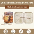 thumbnail image 7 of Pzuqiu Sunflower Horse Bible Cover Case for Women Bible Cover Bag with Handle Zipper Pocket Quilted Church Carrying Case Scripture Cases Church Bag Protective for Book Lovers, 7 of 7
