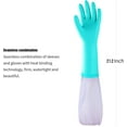 Elgood Dishwashing Gloves Cotton Lining Reusable Clean Gloves for