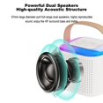 thumbnail image 4 of Machine de Karaoké avec Microphone Sans Fil Portable pour Adultes et Enfants Haut-Parleur de Karaoké Bt Lumières RVB Sp, 4 of 5