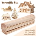 thumbnail image 6 of ORDDIART Wood Sticks Beige 215Pcs 11.8In Crafting Wood, 6 of 6