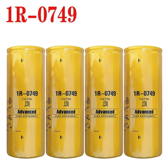 4 PCS For CAT 1R-0749 Fuel Filter Advanced High Efficiency Filter BF7587 P551311