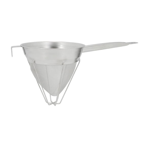 Colador de malla cónica, colador de embudo con soporte y base, tamiz de cocina fácil de usar 205 cm