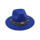 thumbnail image 1 of Minnieouse Gorros coloridos de algodón para niñas y niños, para cualquier ocasión, sombreros de Panamá para niños, protección solar, Sombreros azul profundo Mediano (56-58cm), 1 of 6