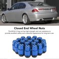 thumbnail image 5 of M12x1.5 19mm L42mm Wheel Lug Nuts High Strength Rustproof Professional Universal Replacement for Mitsubishi Blue, 5 of 5