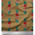 thumbnail image 1 of Soimoi Rayon Fabric Leaves & Floral Block Fabric Prints by Yard 42 Inch Wide, 1 of 1