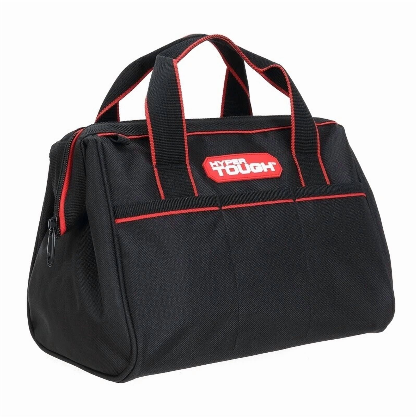 Durable Tool Bag W/ Zipper Closure 3 External Pockets Multi-Purpose Organization