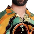 thumbnail image 5 of Retro Dog Men's Short Sleeve Spread Collar Poplin Shirt, Casual Printed Button Down Summer Beach Tops for Men, Unisex Comfortable Shirts, 5 of 6