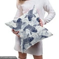 thumbnail image 4 of Ambesonne Fish Fabric by the Yard Upholstery, Eastern Traditional Animal, 5 Yards, Dark Blue White, 4 of 4