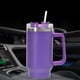 thumbnail image 4 of Termo Taza de paja de café de acero inoxidable portátil de 40 oz para viajes al aire libre (púrpura) JShteea Libre de BPA, 4 of 7