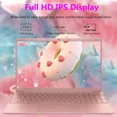 thumbnail image 2 of 15.6" IPS FHD Laptop, Office 2024, Windows11 Pro, Intel Core i3 Processor, 8GB RAM 256GB SSD, Backlit Keyboard Fingerprint Reader, Thin and Light notebook PC computer for girls Study and Work, 2 of 9