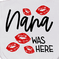 thumbnail image 3 of Inktastic Nana Was Here Red Kisses Baby Burp Cloth, 3 of 3