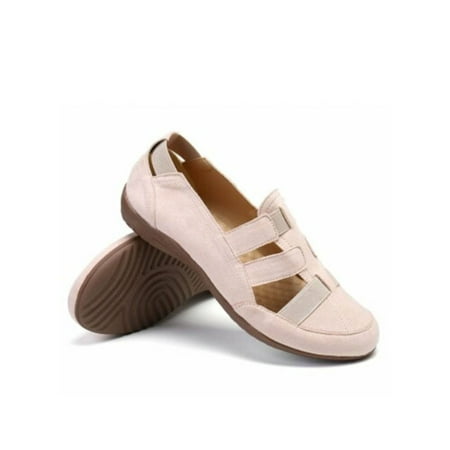 

Gomelly Womens Flats Comfortable Slip On Loafers Casual Shoes Pink 7