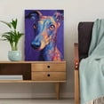 thumbnail image 5 of Colorful Abstract Dog Portrait Canvas Print, Modern Pet Wall Art for Living Room Bedroom Apartment, 5 of 8