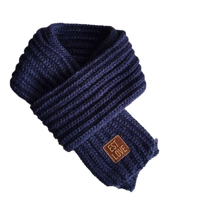 Sonducket Bufanda para niños Bufandas de invierno cómodas para mantener el calor Accesorios de ropa Accesorio de ropa con color simple para usar al aire Accesorios de disfraces Azul 120cmx8cm Sonducket AP009116-07